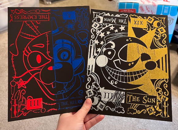 Foil Five Nights Prints