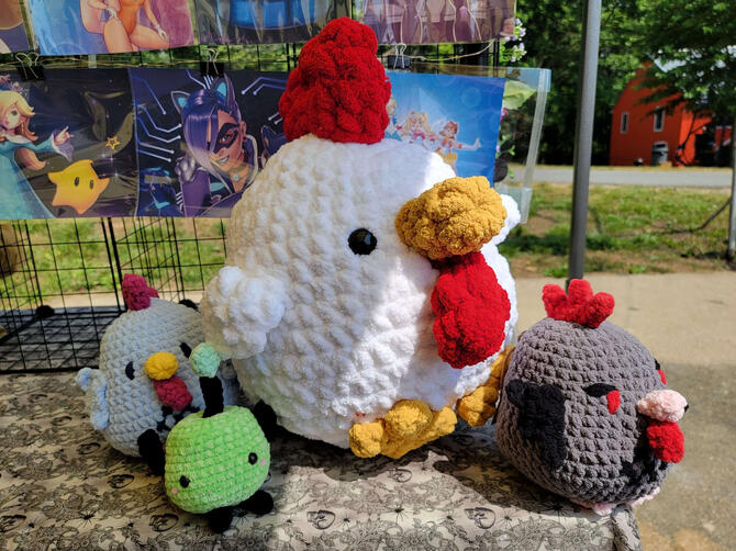 Chicken Crochet Cluster