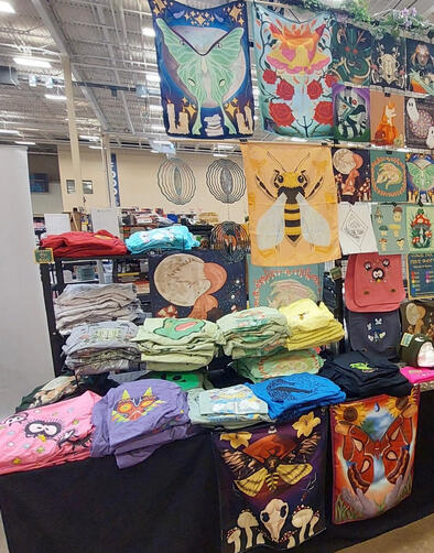 Apparel, wind spinners, tapestries, and more